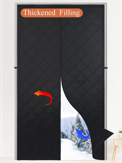 Cortina puerta magnética aislamiento térmico poliéster