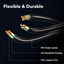 Cable extensión 8ft 16/3 SJTW 3 puntas uso general negro