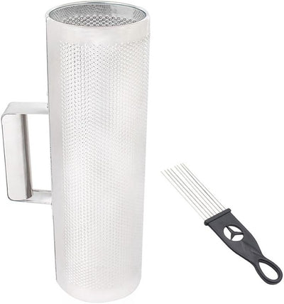 Guiro acero inox con raspador instrumento percusión