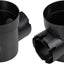 Drenaje redondo Spee-D para lavabo 2 salidas 6pulg negro