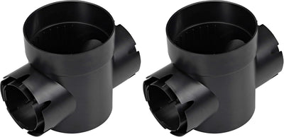 Drenaje redondo Spee-D para lavabo 2 salidas 6pulg negro