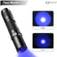 Linterna UV 365nm alta potencia profesional