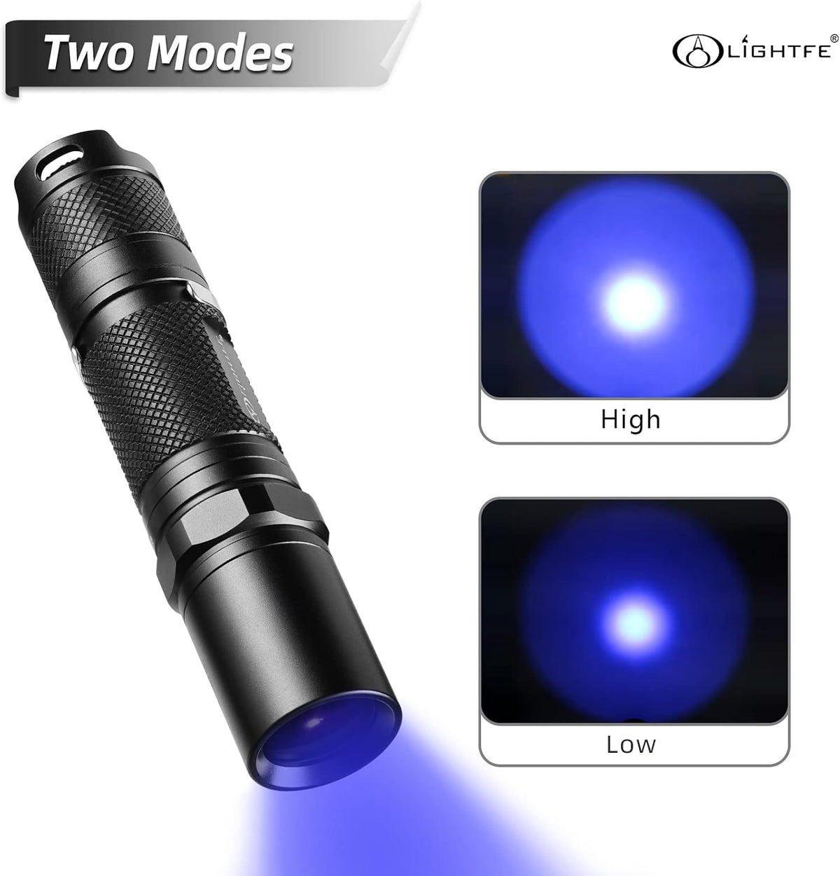 Linterna UV 365nm alta potencia profesional