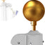 Kit repuesto mástil bandera bola aluminio dorada 1.6-2"