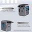Adaptador viaje universal 6A 3 USB C 2 USB puertos