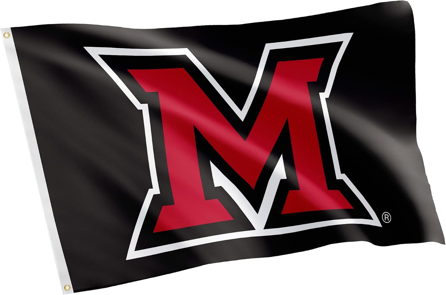 Bandera Redhawks U. de Miami 3x5ft tela poliéster duradera
