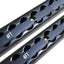 2 Rieles L anodizados negros 4ft para remolque y camiones