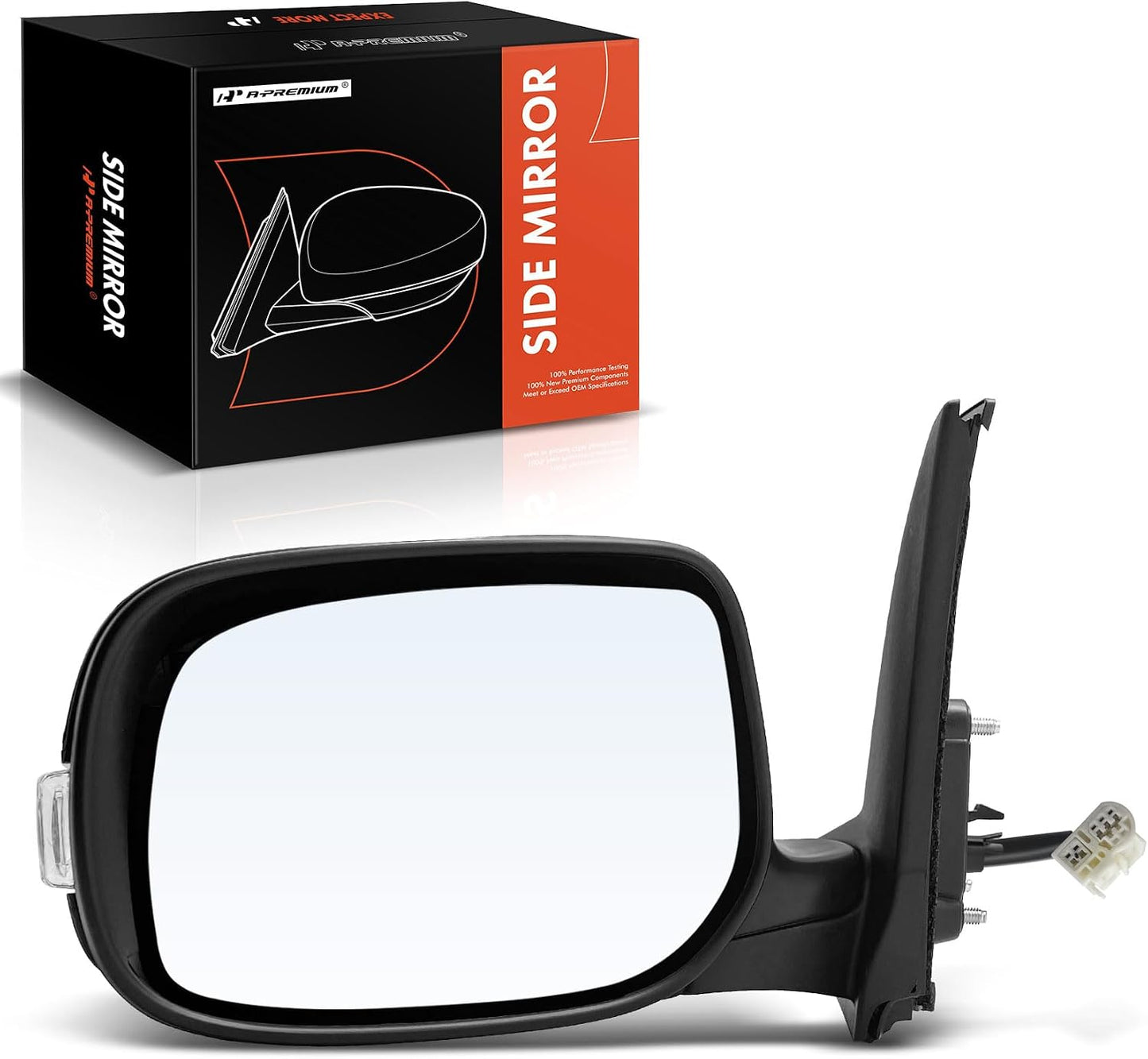 Espejo retrovisor exterior plegable Scion xB 08-15 negro