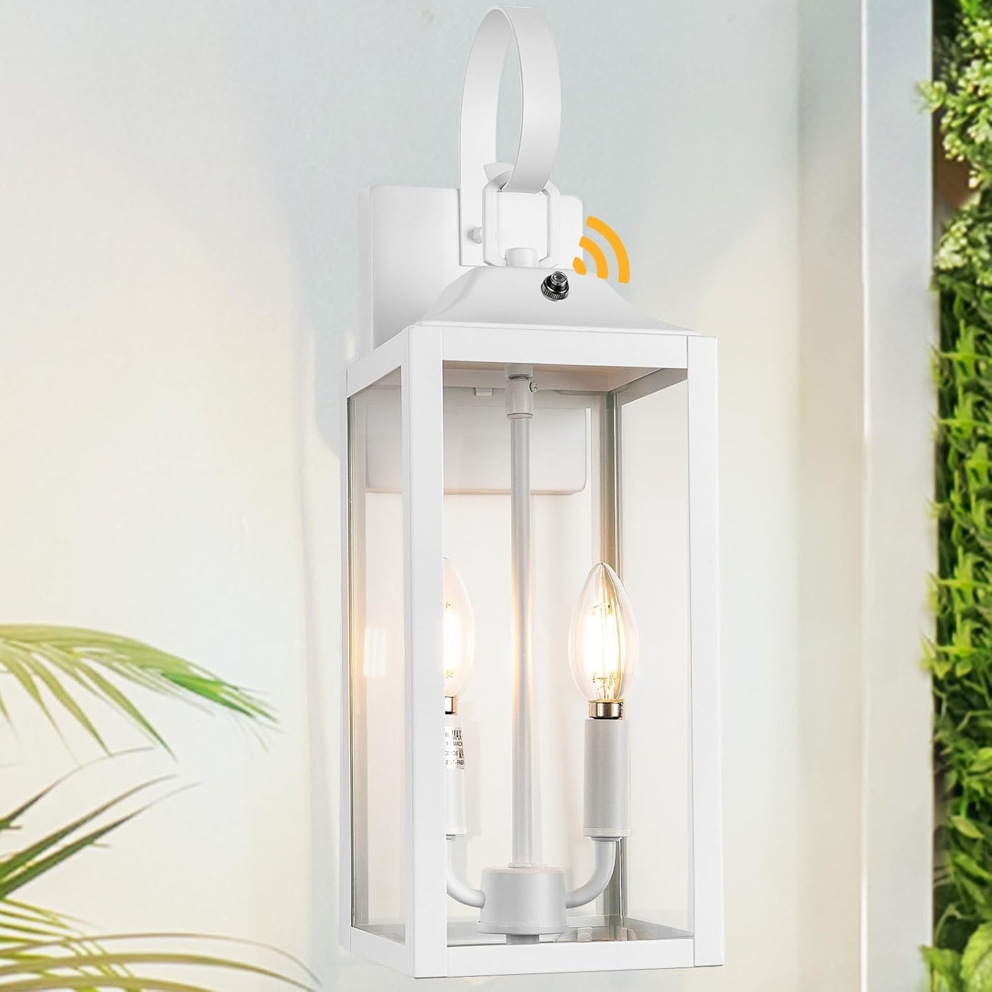 Farol pared exterior 2 luces 19pulg moderno industrial