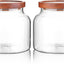 Recipiente vidrio hermético 47oz boca ancha para despensa