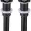 Drenaje lavabo tapón emergente 2unid latón inox negro mate