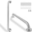 Barra agarre ducha 24" acero inox 304 set 2