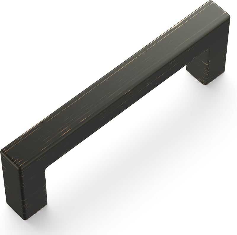 Tirador gabinete cocina núcleo sólido bronce 3"