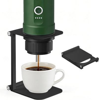 Soporte plegable para cafetera de aluminio compatible con Outin y cafeteras portátiles
