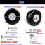 Ruedas repuesto maleta 1.969x0.709" set 4 con 3 ejes