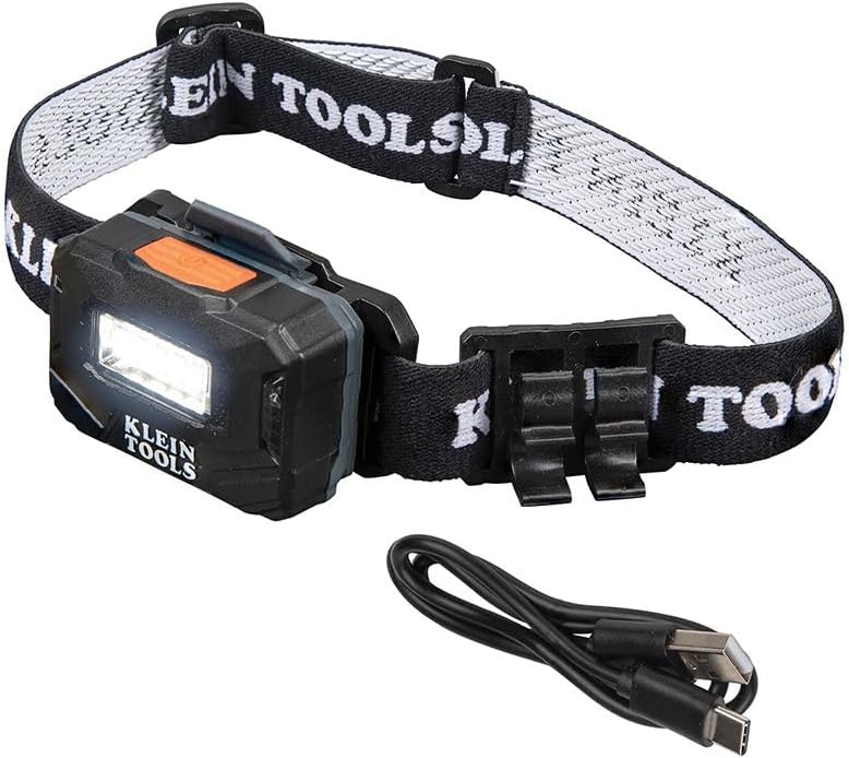 Linterna frontal recargable LED 260 lúmenes correa ajustable