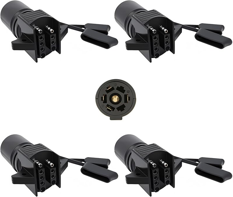 Adaptador luz remolque 7 a 4 y 5 pines 2en1 servicio pesado
