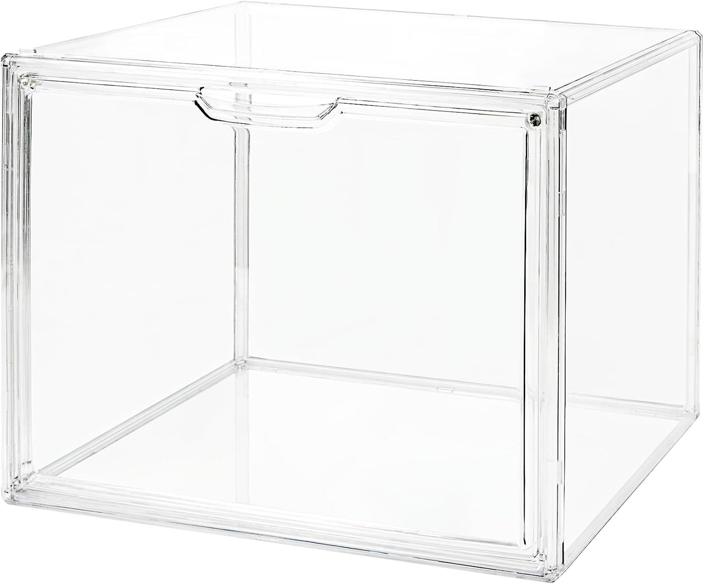 Vitrina acrílico transparente con tapa magnética para libros