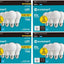 Bombilla LED A19 60W equivalente regulable 3000K 16 Uds