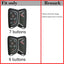 Funda silicona llavero inteligente 7 botones Chevy Corvette