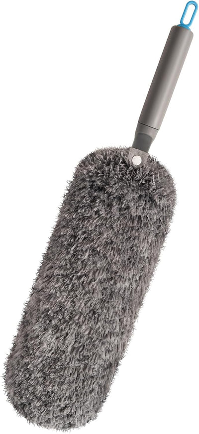 Plumero microfibra cabezal lavable reutilizable color gris