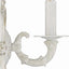 Candelabro 1 luz color blanco antiguo