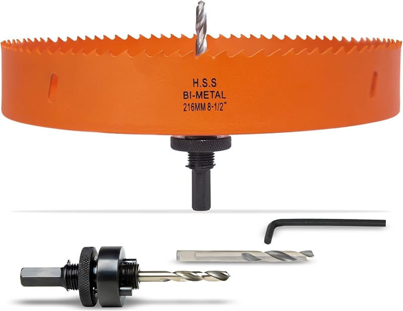 Sierra perforadora 216mm bimetálico para metal madera