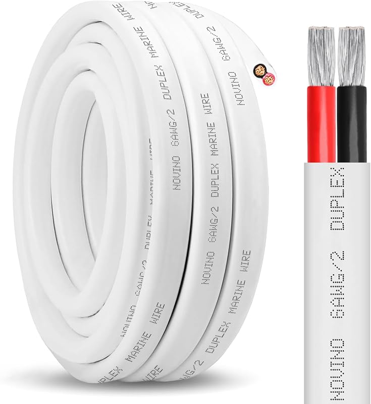 Cable marino 6 AWG 30pies dúplex cobre estañado para barco
