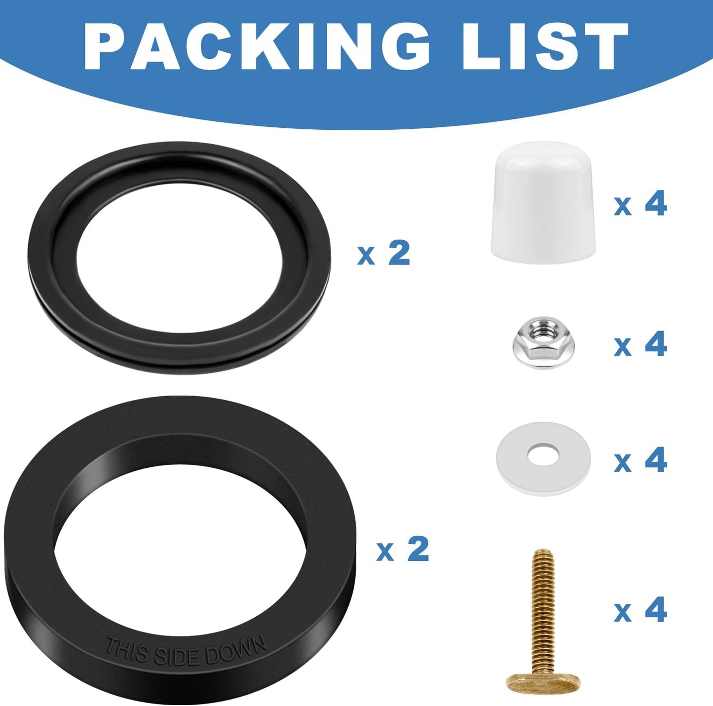 Set sellos inodoro autocaravana serie 300 310 320