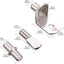 Kit 110 Pines Estante Chapado Níquel Soporte Muebles