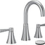 Grifo lavabo baño 2 manijas 3 agujeros cromo con kit drenaje