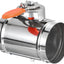 Control de aire conducto HVAC 4" acero inox ignífugo