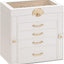 Caja organizadora joyas 5 capas tapa transparente para mujer