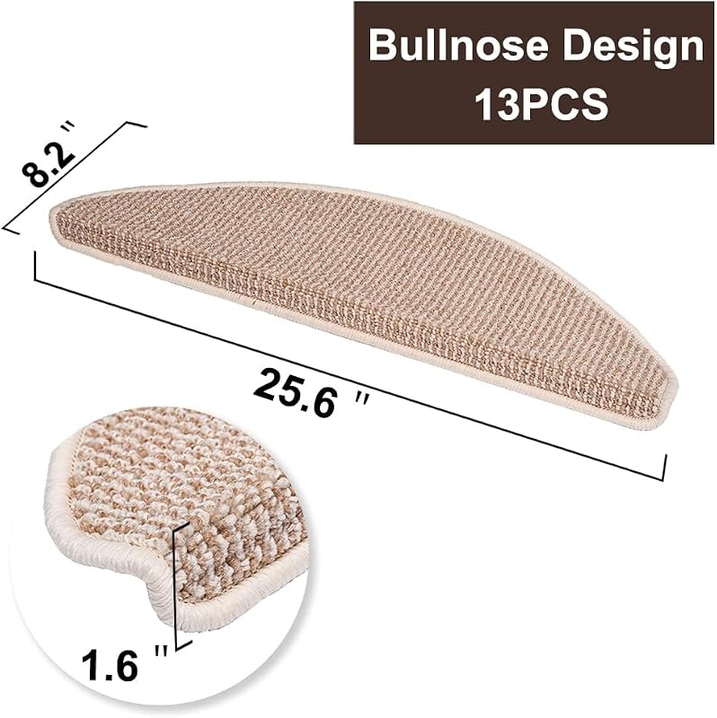Pisadas antiderrap para escalones madera 8.7x26 13 pzas