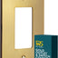 Cubierta interruptor luz latón cepillado placa pared 5x3.13pulg