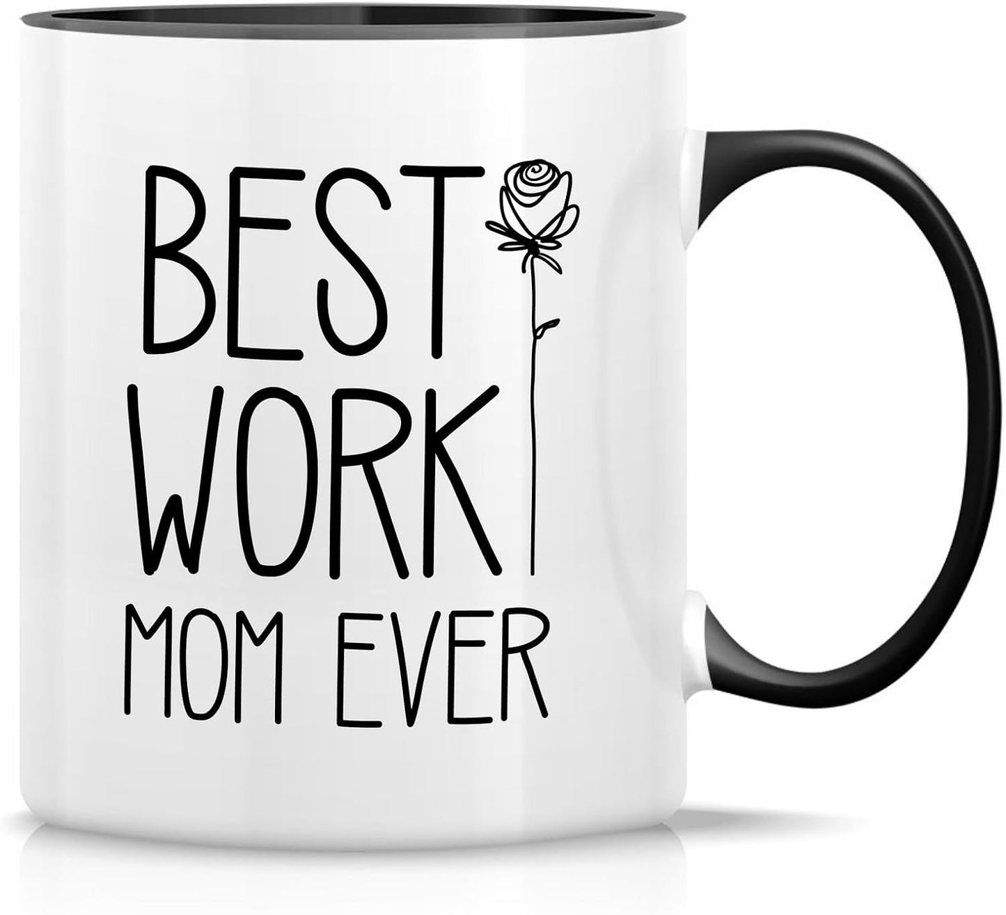 Taza café cerámica 11oz Best Work Mom Ever con mango