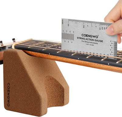 Soporte cuello guitarra regla acción kit herramientas luthier