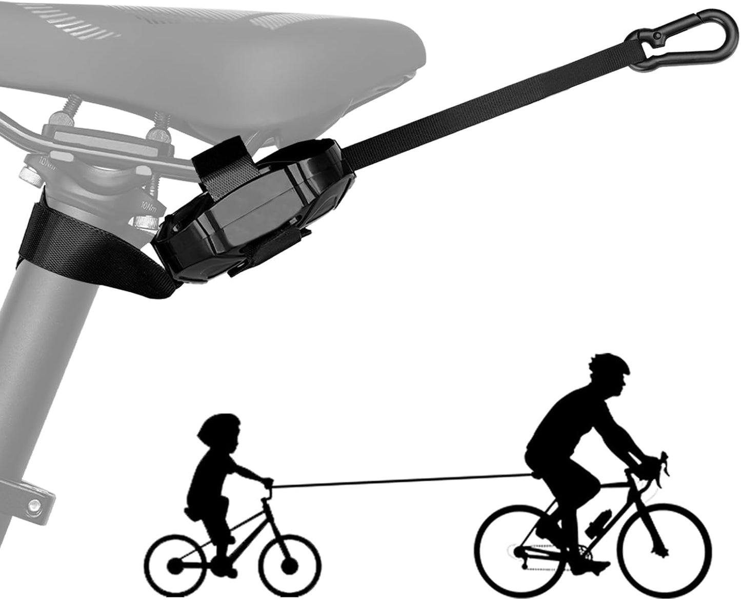 Cuerda remolque bicicleta niños retráctil 8.2ft