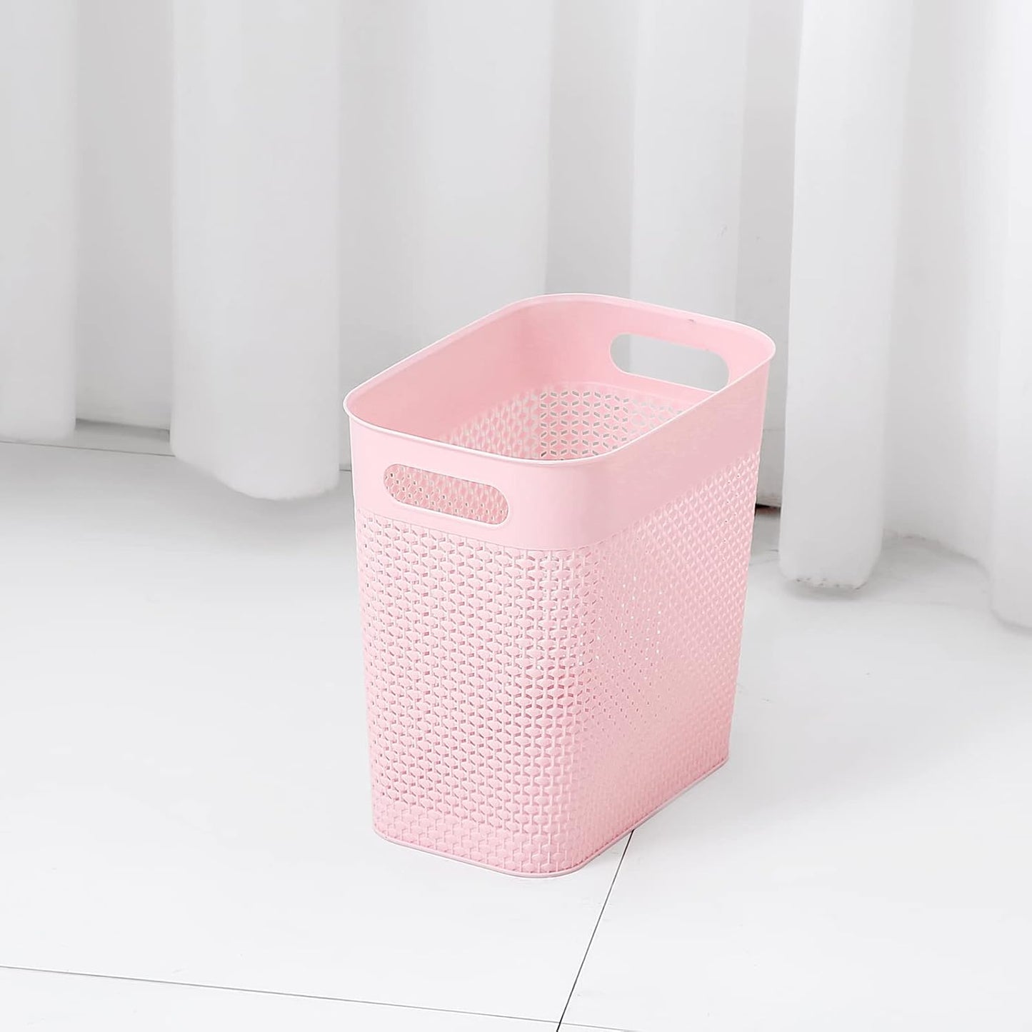 Cubo basura plástico 3gal rosa pack 1