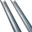 2 Rieles laterales puerta garaje acero galvanizado 2" 8ft