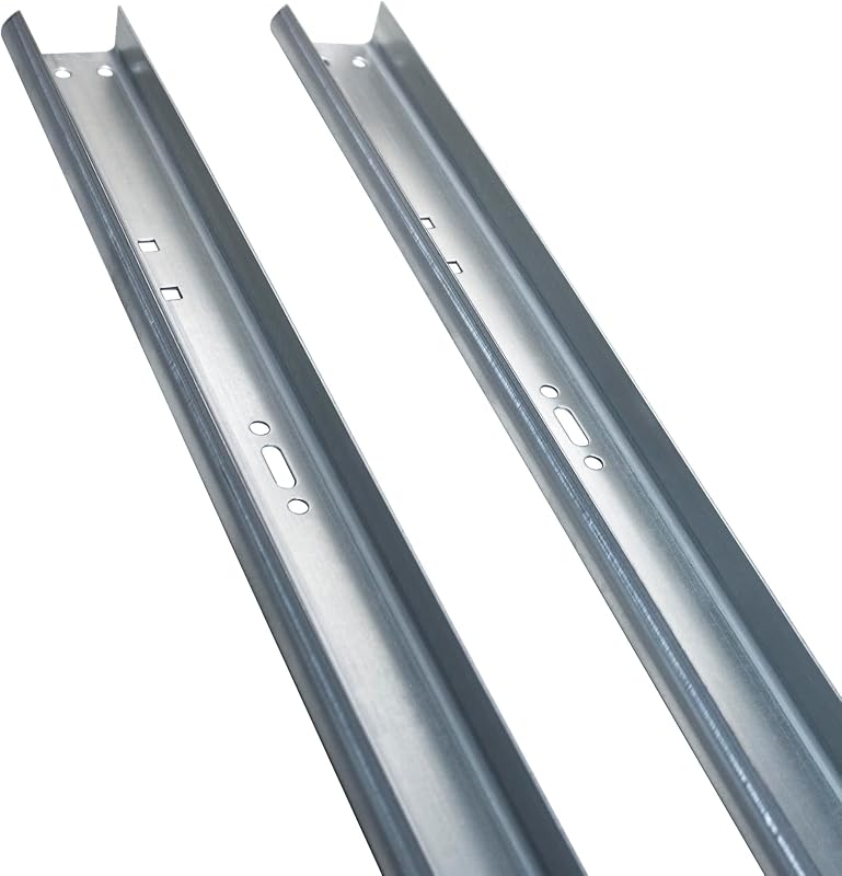 2 Rieles laterales puerta garaje acero galvanizado 2" 8ft