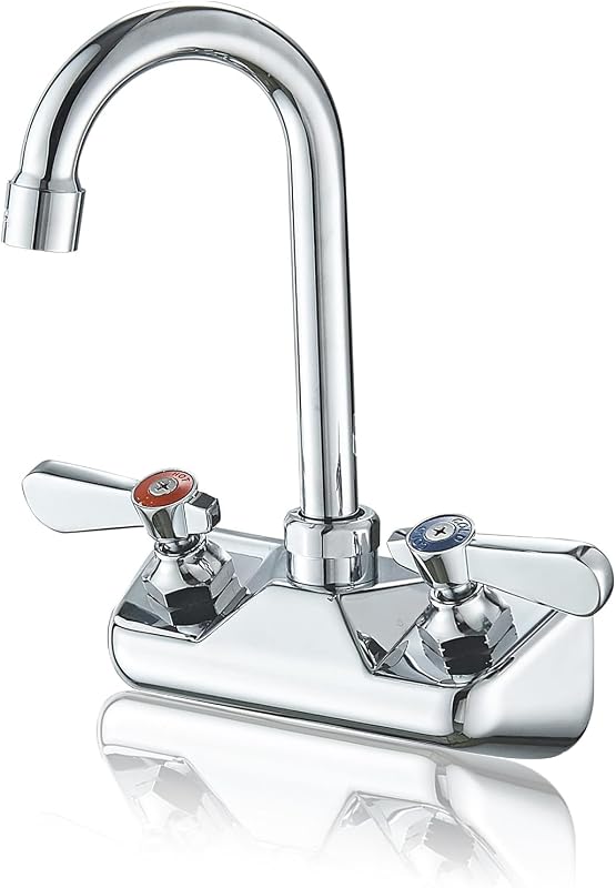 Grifo cocina cromado 4" acero bronce cerámica giro 360