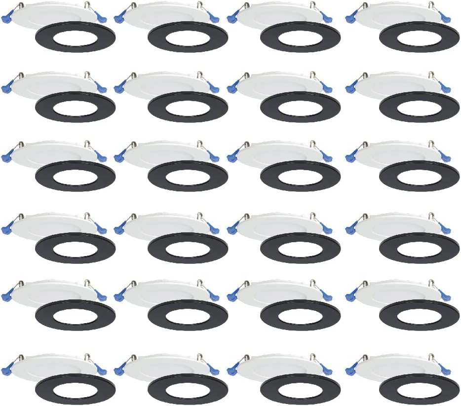 24 Paneles LED 4pulg Regulables 9W 750lm Blanco Frío