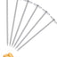 6 Pinchos Acero Inox 5.5pulg Para Hornear Patatas