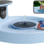 Baño inteligente para pájaros con cámara solar doble lente