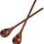 2 Cucharas Largas Madera Mango para Cocina Té Café