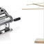 Máquina pasta acero inox con cortador y estante secado