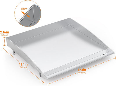 Plancha acero inox para Royal Gourmet GD401-403