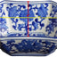 Cuencos octágono largo azul y blanco 7pulg ensaladera