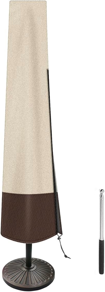Funda sombrilla patio tela poliéster 600D impermeable